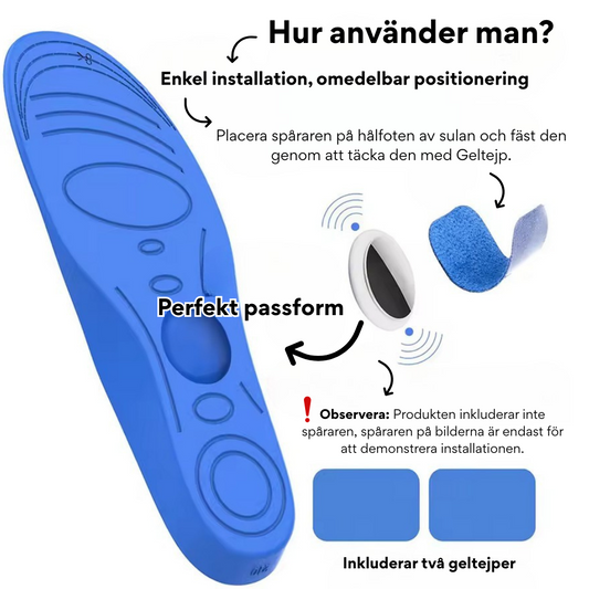 Smart Airtag Skyddande Överdrag Innersulor för Barn